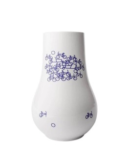 HEINEN DELFTSBLAUW - Buikvaas De Blauwe Fiets nr.1 - Keramiek - 20 cm
