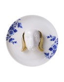 HEINEN DELFTSBLAUW - Wandbord 3D Hond Delftsblauw 