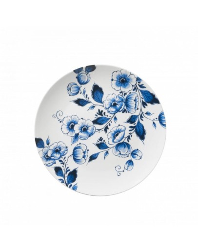 HEINEN DELFTSBLAUW - Wandbord Bloem groot
