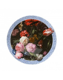 HEINEN DELFTSBLAUW - Wandbord Stilleven met bloemen