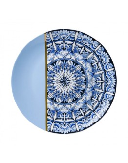 HEINEN DELFTSBLAUW - Wandbord Mandala blauw