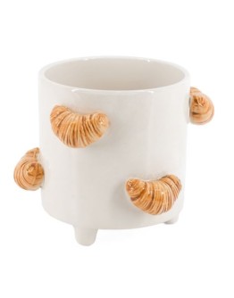 Bloempot Aardewerk Croissants