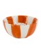 Kandelaar keramiek Stripes - oranje