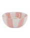 Kandelaar keramiek Stripes - roze