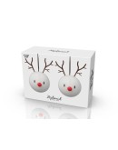 HOPTIMIST - Reindeer Ornament - Set van 2 stuks - White HOPTIMIST - Reindeer Ornament - Set van 2 stuks - White