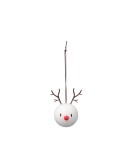 HOPTIMIST - Reindeer Ornament - Set van 2 stuks - White HOPTIMIST - Reindeer Ornament - Set van 2 stuks - White
