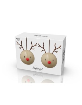 HOPTIMIST - Reindeer Ornament - Set van 2 stuks - Latte HOPTIMIST - Reindeer Ornament - Set van 2 stuks - Latte