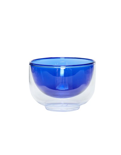 HÜBSCH - Kiosk Glass bowl blue