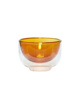 HÜBSCH - Kiosk Glass bowl amber