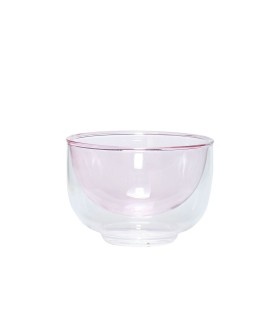 HÜBSCH - Kiosk Glass bowl pink