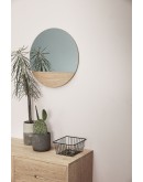 HÜBSCH - Crescent Wall Mirror Round Natural