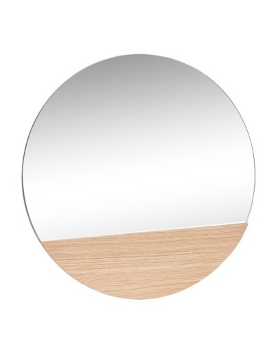 HÜBSCH - Crescent Wall Mirror Round Natural