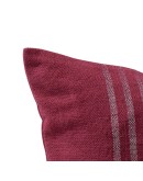 HÜBSCH - Kussen Quadrum Woven Burgundy