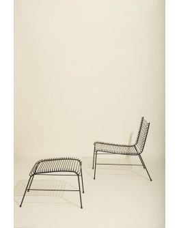 HÜBSCH - String Lounge Chair Black
