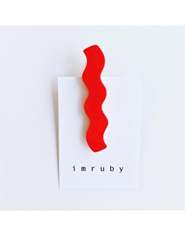 IMRUBY - Haarclip Suki WAVE red orange