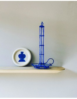 IRIS LUCIA - Candleholder - Blue