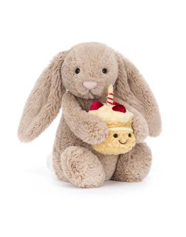 JELLYCAT - Bashful Beige Bunny 'Birthday'