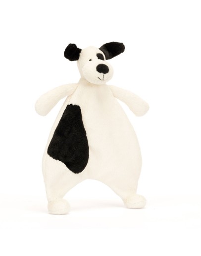 JELLYCAT - Bashful Black & Cream Puppy Comforter