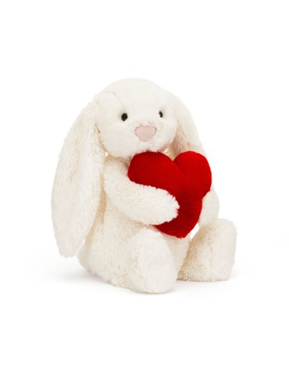 JELLYCAT - Bashful Red Love Heart Bunny
