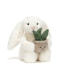 JELLYCAT - Cream Bunny with Plant