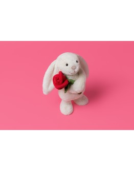JELLYCAT - Cream Bunny with Rose