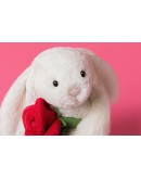 JELLYCAT - Cream Bunny with Rose