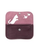 KEECIE - Portemonnee - Cat Chase Medium, Aubergine