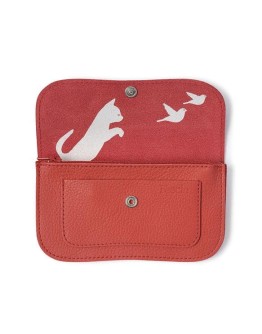 KEECIE - Portemonnee - Cat Chase Medium - Coral