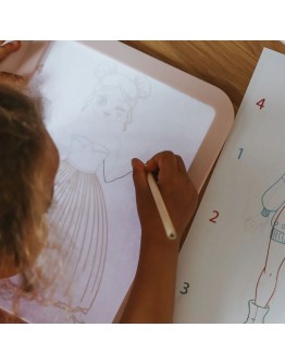 KIDYWOLF - KIDYDRAW-PRO Verlicht tekenbord - Fashion