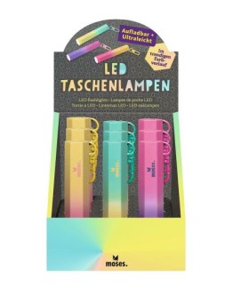 MOSES - LED zaklamp pastel oplaadbaar