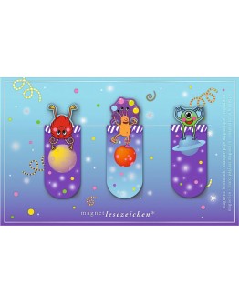 MOSES - Magnetische boekenlegger monster set van 3