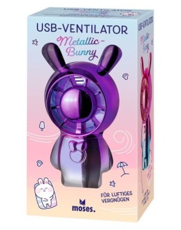 MOSES - Ventilator USB metallic bunny