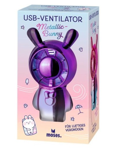 MOSES - Ventilator USB metallic bunny