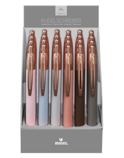 MOSES - Balpen rosé goud - Lichtroze