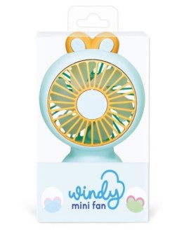 MOSES - Draagbare mini Ventilator USB konijntje 14 cm 