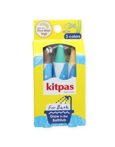 KITPAS - Kitpas badkrijt Set 4: Bruin, Mint, Geel