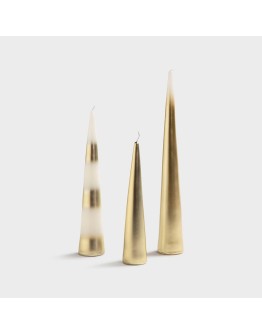 &KLEVERING - Candle javelin gold - set of 3