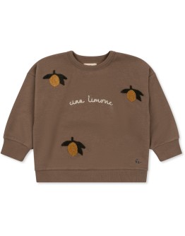 KONGES SLOJD - Lou sweatshirt - Shitake - Ciao Limone