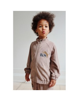 KONGES SLOJD - Itty Tracksuit Jacket - Desert taupe