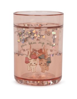 KONGES SLOJD -  Glitter cup - Bow kitty - 1 piece