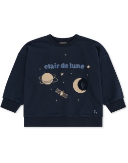 KONGES SLOJD - Lou sweatshirt - Total Eclipse - Clair de Lune