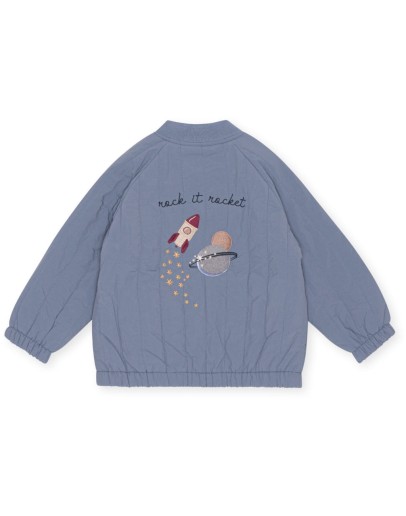 KONGES SLOJD - Juno Bomber - Flint stone (bleu)