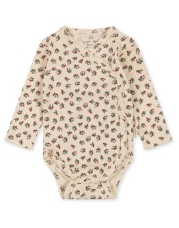 KONGES SLOJD - Classic newborn LS body - Fleur Tricolore