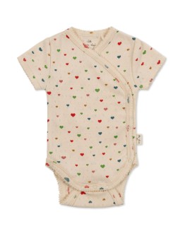 KONGES SLOJD - Minnie newborn ss body - Multi hearts