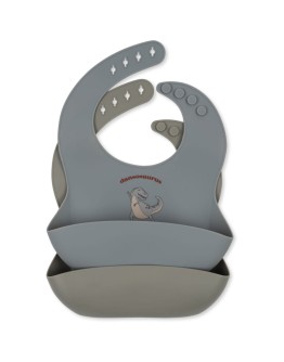 KONGES SLOJD - Silicone bib - Dansosaurus - 1 piece