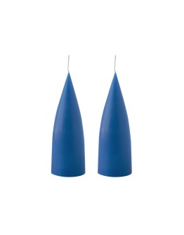 Kegelvorm kaars - Cobolt blue