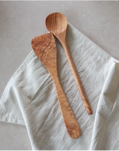 LEEFF - Olivewood Kitchen Spoons Ollie, set of 2 LEEFF - Olivewood Kitchen Spoons Ollie, set of 2