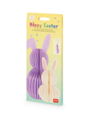 LEGAMI - Set of 2 Foldable Paper Bunnies - Hoppy Easter