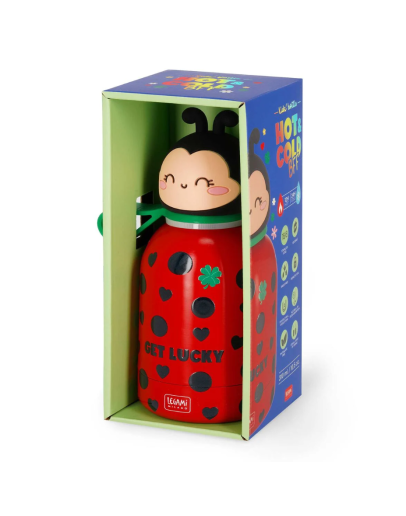 LEGAMI - Vacuum Bottle for Kids - Ladybug - Hot&Cold BFF LEGAMI - Vacuum Bottle for Kids - Ladybug - Hot&Cold BFF