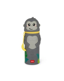 LEGAMI - Pencil Case 2 in 1 soft silicone - Kawaii - Gorilla